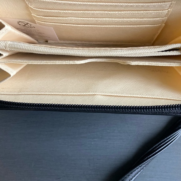 Christian Lacroix Bags Christian Lacroix Black Zip Around Wallet